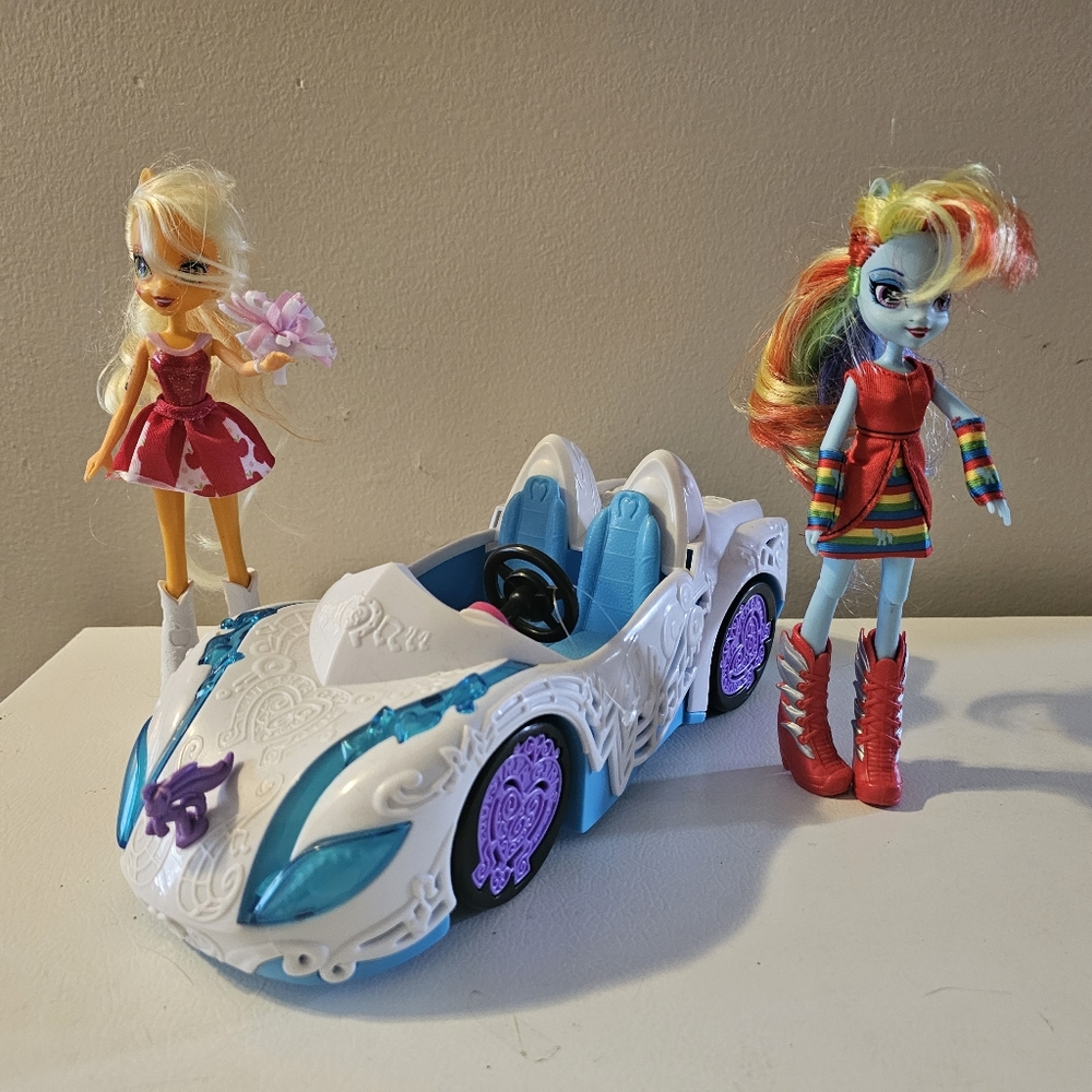 My Little Pony Equestria  Rockin Convertible Vehicle and Dolls